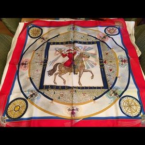 Never worn “in the box” Hermès scarf.